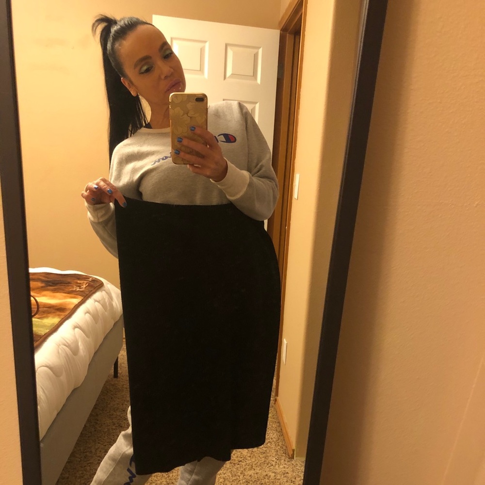 Toula vintage knit black skirt Sz 16